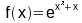 f(x) = exp(x^3+x)