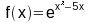 f(x) = exp(x^3-5x)